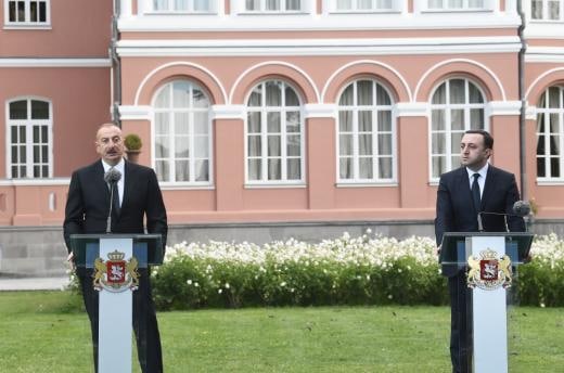 В Грузии с официальным визитом находится президент Азербайджана Ильхам Алиев