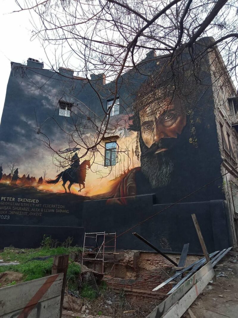 Новый Мурал в Тбилиси: работа датчанина Петера Скенсведа