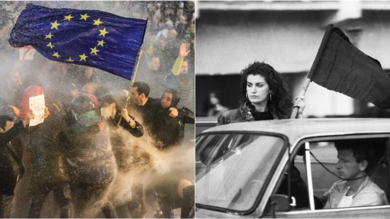 Президент Грузии Саломе Зурабишвили наградила почетными медалями двух женщин, которые стали символами двух протестов в Грузии – 9 апреля 1989 года и недавних мартовских митингов против закона об “иноагентах”
