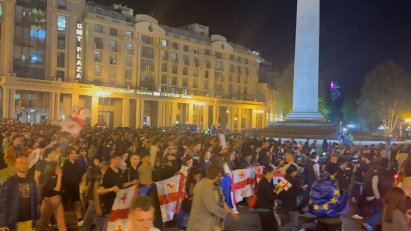 Протесты грузинских студентов против закона “Об иностранном влиянии” продолжаются 10-ые сутки
