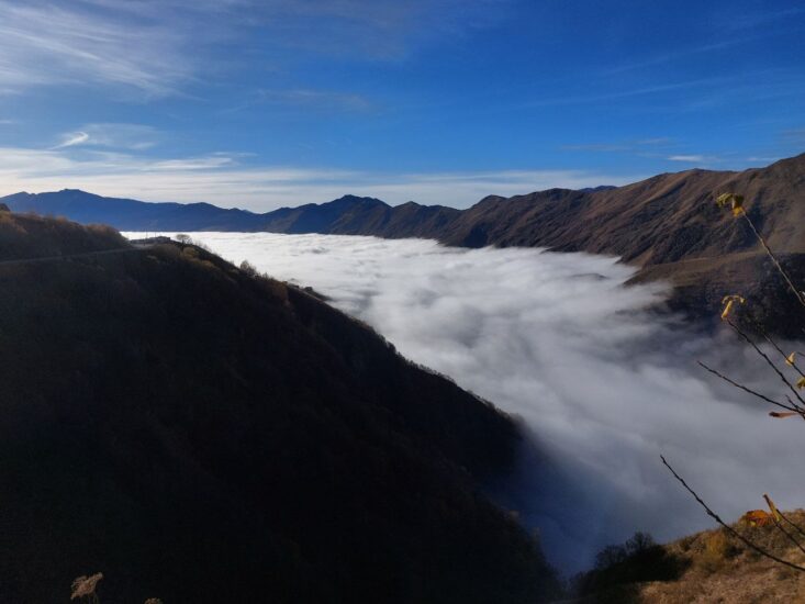 Удивительное атмосферное явление в районе Гудаури было на прошедшей неделе