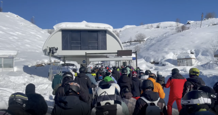 «Минута из жизни Грузии»: горнолыжка в Гудаури