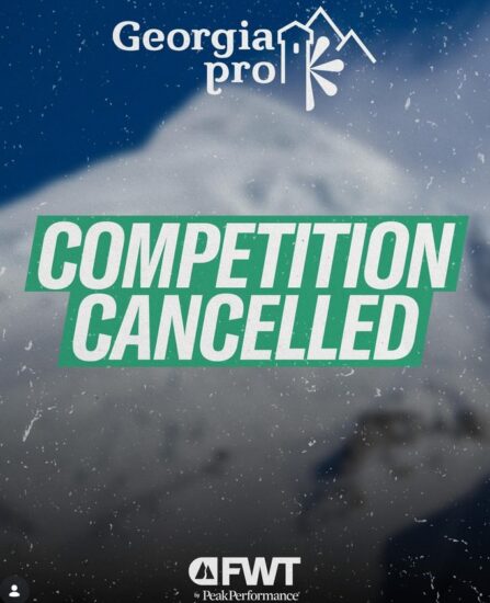 Этап FREERIDE WORLD TOUR в Грузии официально отменён