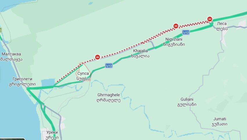 С 23 апреля на участке Ходжалы-Супса движение будет ограничено на 51 день