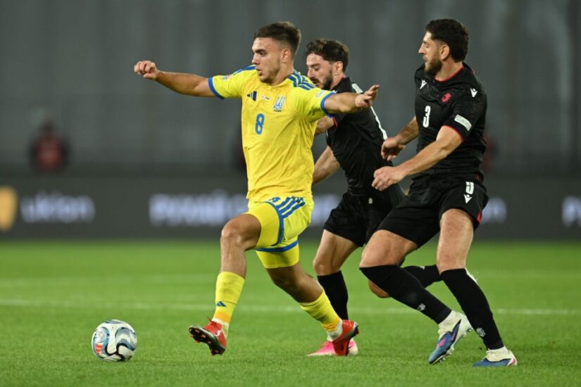Сборная Грузии по футболу сыграла вничью 0:0 с командой Украины